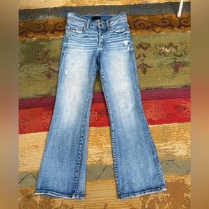 Buckle black Women's Blue Flared Jeans